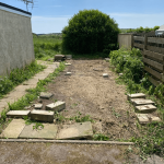 After the caravan was removed