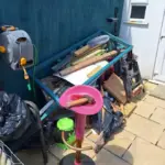 Rubbish outside house